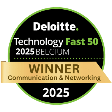 Deloitte Technology Fast 50 Belgium 2025 · Winner Communication & Networking
